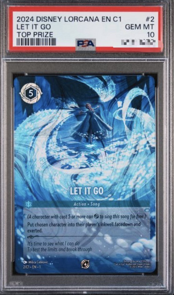2024 DISNEY LORCANA EN C1-LORCANA CHALLENGE PROMO #2 LET IT GO TOP PRIZE